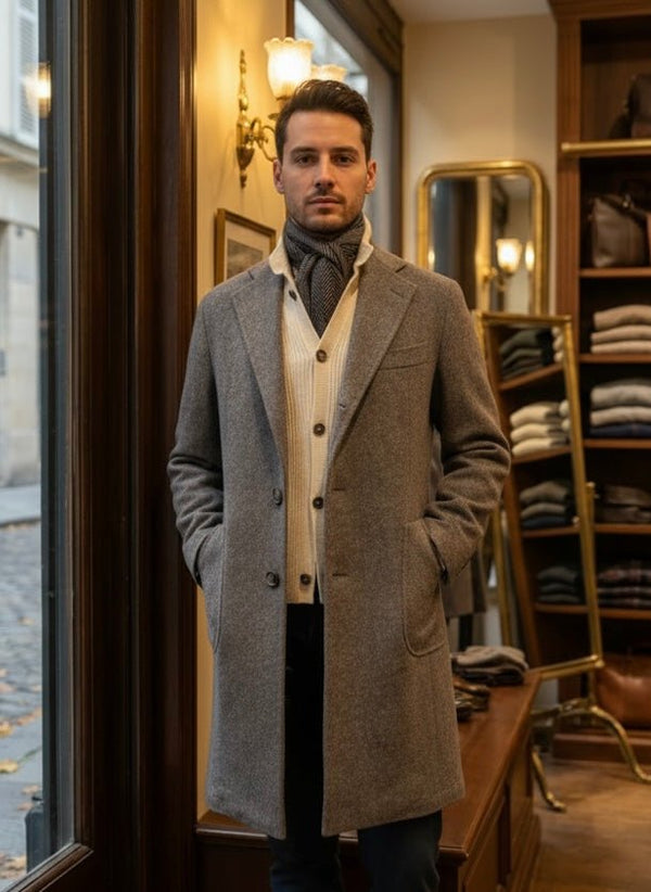Errico Formicola uld/Cashmere frakke - Connoisseur - cph.dk