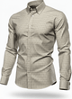 Seidensticker Slim Flannel Shirt – Beige Tern - Connoisseur - cph.dk