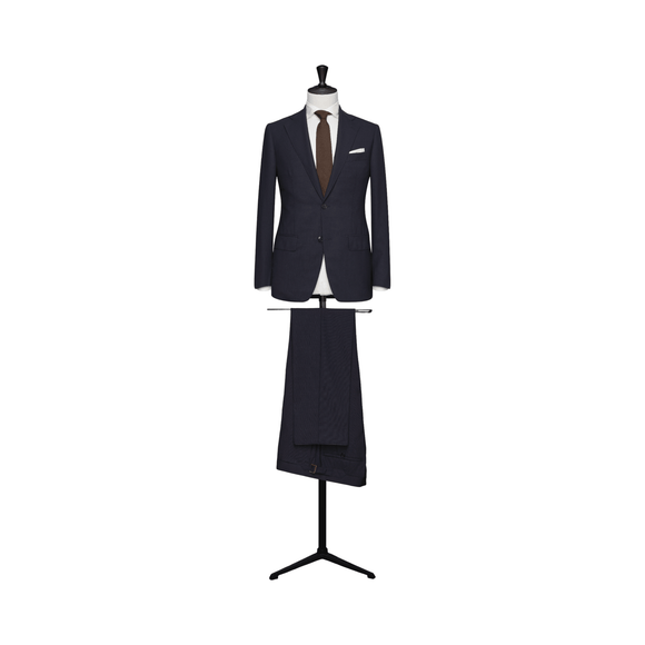 MTM Jakkesæt Loro Piana High Twisted 100% uld (TVR002 Navy blue) - Connoisseur - cph.dk