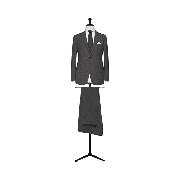 MTM Jakkesæt Loro Piana High Twisted 100% uld (TVR004 Midgrey) - Connoisseur - cph.dk