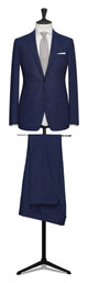 MTM Jakkesæt Loro Piana basketweave 100% uld (TVR006 neapolitan blue) - Connoisseur - cph.dk